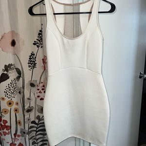 cream body con dress! Worn once!